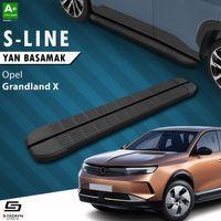 S-Dizayn Opel Grandland X 2 Hybrid S-Line Siyah Yan Basamak 183 Cm 2024 Üzeri A+ Kalite