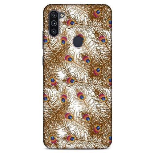 Samsung Galaxy M11 Kılıf Desenli Özel Seri Tüyler (25) Antişok Kapak