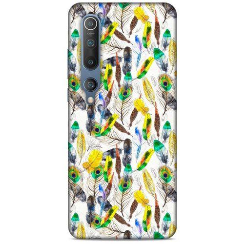 Xiaomi Mi 10 Kılıf Desenli Özel Seri Tüyler (5) Koruma Kabı