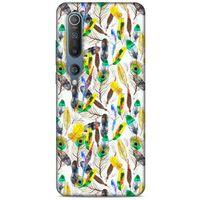 Xiaomi Mi 10 Kılıf Desenli Özel Seri Tüyler (5) Koruma Kabı