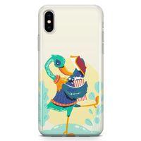 Apple iPhone XS Kılıf Entel Ördek Arka Kapak Koruma Desenli Full Koruyucu