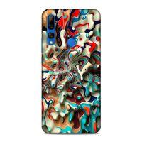 Huawei Y9 Prime 2019 Kılıf Mermer Cam Gobegi Arka Kapak Silikon Koruma Full Koruyucu
