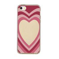 iPhone 5 Kalp Desenli Şeffaf Kılıf
