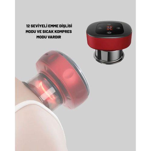 Taşınabilir Elektrikli Kupa Terapisi Masaj Cihazı Boyun Sırt Bacak