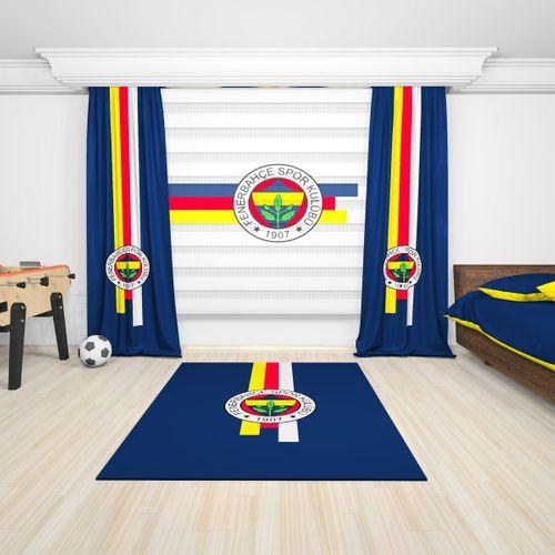 BASKILI FENERBAHÇE TARAFTAR ZEBRA PERDE FON PERDE HALI KOMBİN