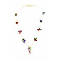 Kırıktaşlı Balık Kolye - ÇOK RENKLİ