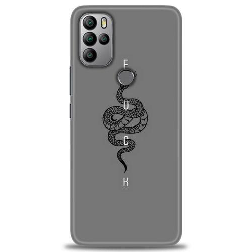 General Mobile GM 21 Pro Kılıf HD Baskılı Kılıf - Siyah Yılan + Tam Ekran Koruyucu