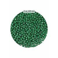 Koyu Yeşil Renk 4 mm Yaklaşık 220 adet/20 gram Cam Boncuk Oya Yazma Bileklik ve Kolye