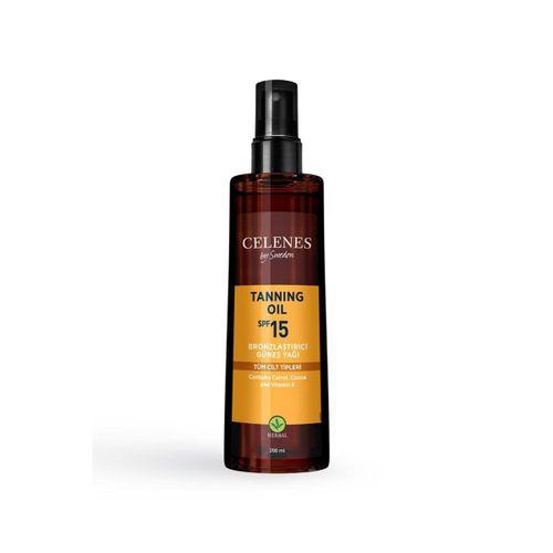 Celenes Herbal Bronzlaştırıcı Güneş Yağı Spf 15+ 200 Ml