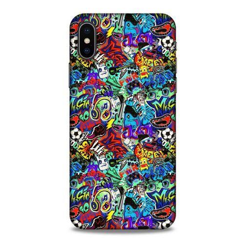 Graffitix (24) Desenli Silikon Kapak Apple iPhone XS Kılıf