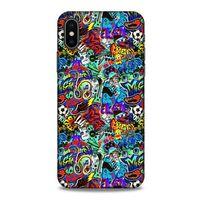 Graffitix (24) Desenli Silikon Kapak Apple iPhone XS Kılıf