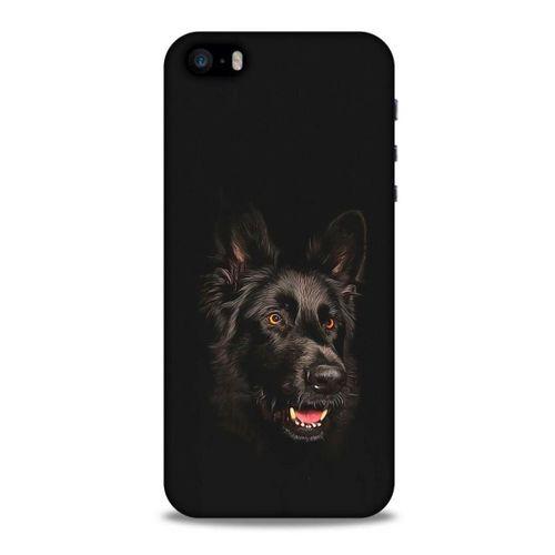 Apple iPhone SE Kılıf Almanya (33) Hybrid Kılıf Black German Shepherd