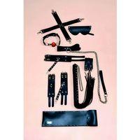 Kırbaç Kelepçe Set, 7'li Fantezi Kelepçe Takım, El-ayak Kelepçesi, Maske, Ağız Topu - Brf1311