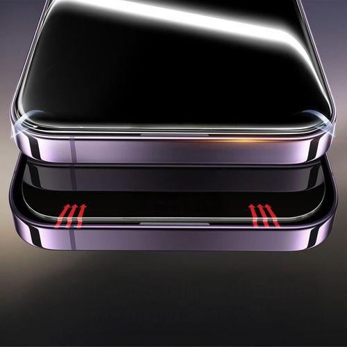 Apple iPhone 14 Zore 2.5D Oliv Privacy Temperli Cam Ekran Koruyucu + Kolay Uygulama Aparatı