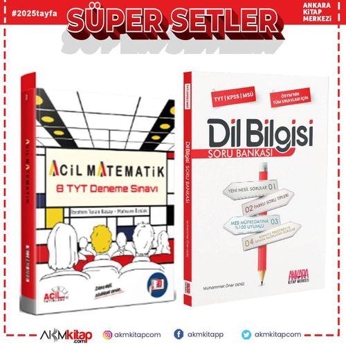 Acil TYT Son Seans 8 Rejenerasyon Matematik Deneme ve AKM Dil Bilgisi Soru Bankası Seti 2 Kitap