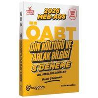 2026 ÖABT MEB AGS Din Kültürü ve Ahlak Bilgisi Öğretmenliği 5 Deneme Çözümlü Saydam Yayınları