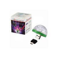 Disko Topu - Müziğe Ve Sese Duyarlı Usb Girişli Araç Içi Mini Disko Topu Parti Mini Led