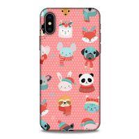 Animax Noel Sevimli Hayvanlar Apple iPhone XS Kılıf Desenli Silikon