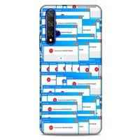 Retro (48) Desen Bumper Kılıf Renkli Huawei P Smart S Y8P Kılıf