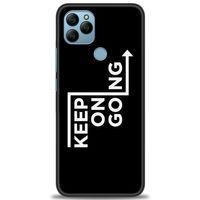 General Mobile GM 22 Kılıf HD Baskılı Kılıf - Keep On Going + Tam Ekran Koruyucu
