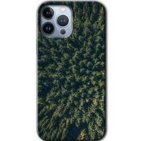 iPhone 13 Pro Kılıf HD Desen Baskılı Arka Kapak - Çam Ağacı Ormanı + Kırılmaz Cam