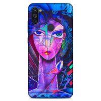 Lopard Samsung Galaxy M11 Uyumlu Kılıf Sürreal Yüzler ♀ (47) Crystal Flex Kılıf Baskılı