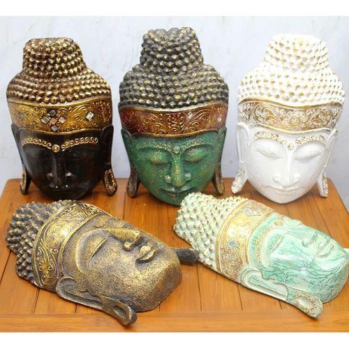 Ahşap Buda Maske 40 Cm