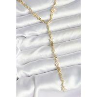 Pirinç Gold Renk Kadın Manifest Kolye - TJ-BKO10599