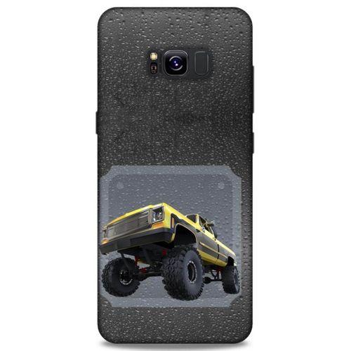 Lopard Samsung Galaxy S8 Plus Uyumlu Kılıf PickUpX (22) Tam Koruma Kılıfı Sarı Siyah