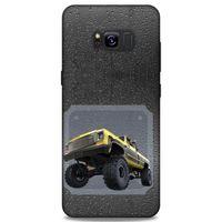 Lopard Samsung Galaxy S8 Plus Uyumlu Kılıf PickUpX (22) Tam Koruma Kılıfı Sarı Siyah