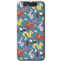 Potkal Hediye Fabrikası Samsung Galaxy A80 Kılıf HD Desen Baskılı Arka Kapak - Funky Dragon