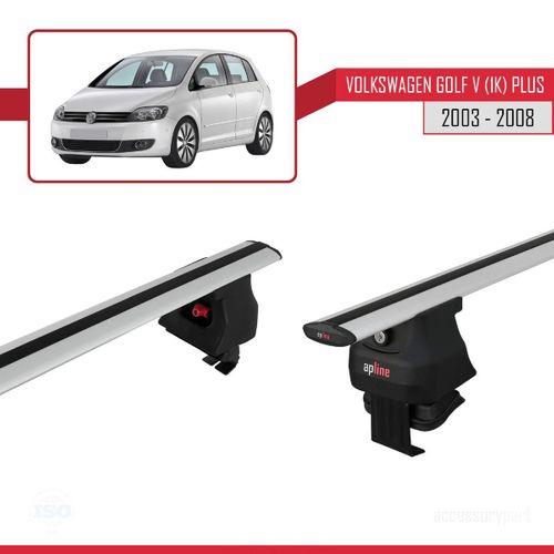 Volkswagen Golf V (1K) Plus 2003-2008 Arası ile uyumlu ACE-4 Ara Atkı Tavan Barı GRİ