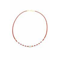 Boncuk Göz Kolye - Bordo