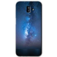 Galaxy J8 Kılıf HD Desen Baskılı Arka Kapak - Samanyolu + Kırılmaz Cam