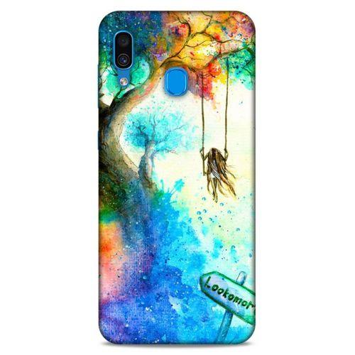 Lopard Samsung Galaxy A30 Uyumlu Kılıf Manipülasyon ☻ (47) Crystal Flex Kılıf Baskılı