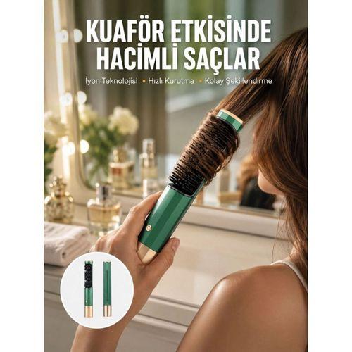 Üflemeli Saç Düzleştirici Fön Tarak Yüksek Isı Ayarlı İyon Özellikli Yeni Nesil