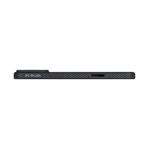 Apple iPhone 17 Pro Kılıf M-safe Şarj Özellikli Aramid Karbon Fiber Pitaka Military-Grade Classic Serisi Black-Grey Twill Kapak