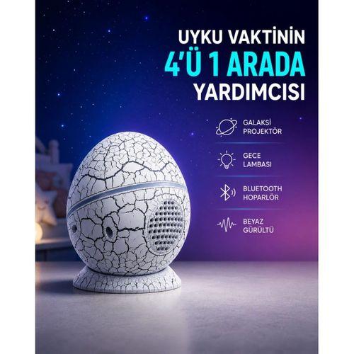 Dinozor Yumurtası Tasarımlı Gece Lambası – Müzik Ve Işık Senkronizasyonlu