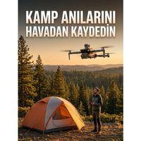 Gps Destekli Katlanabilir Çift Kameralı Drone Ekranlı Kumandalı