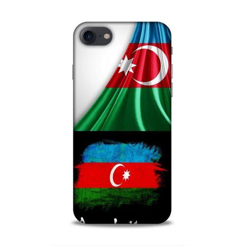 Apple Iphone 8 Uyumlu Kılıf Azarbaijan (13) Silikon Kap Bayraklar