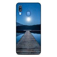 Lopard Samsung Galaxy A40 Uyumlu Kılıf Gece'S (43) Thin Fit Kılıf Orman