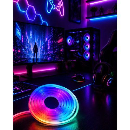 Kumandalı Su Geçirmez Rgb Led Şerit Işık Müzik Senkronlu Neon Led
