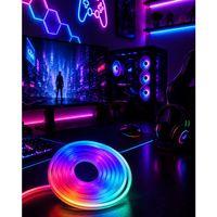Kumandalı Su Geçirmez Rgb Led Şerit Işık Müzik Senkronlu Neon Led