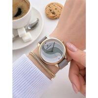 Daniel Klein Deri Kordonlu 2 Yıl Garantili 3 Atm Suya Dayanıklı Kadın Kol Saati+Bileklik BD.12559.X1