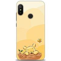 Xiaomi Mi A2 Lite Kılıf HD Baskılı Kılıf - Winnie ve Kelebek + Tam Ekran Koruyucu