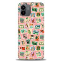Xiaomi Redmi A1 Kılıf HD Baskılı Kılıf - Pullar + Tam Ekran Koruyucu