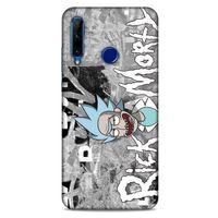 Huawei Y6P Uyumlu Kılıf Rick And Morty (10) Full Koruma Kılıfı Space Beth
