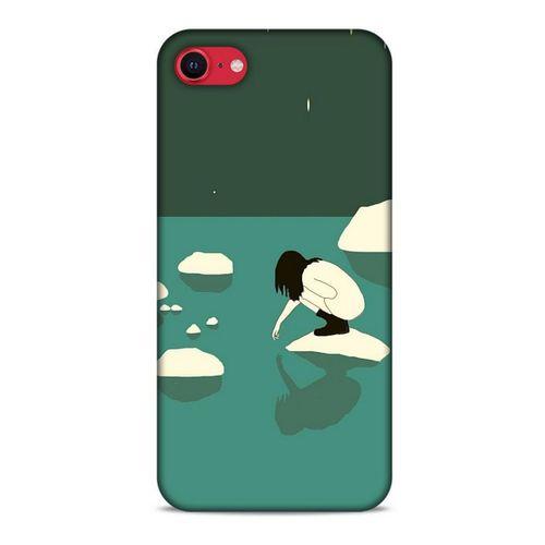Apple iPhone SE 2020 Kılıf Depresyon (8) Baskılı Kılıf Siyah Kahverengi