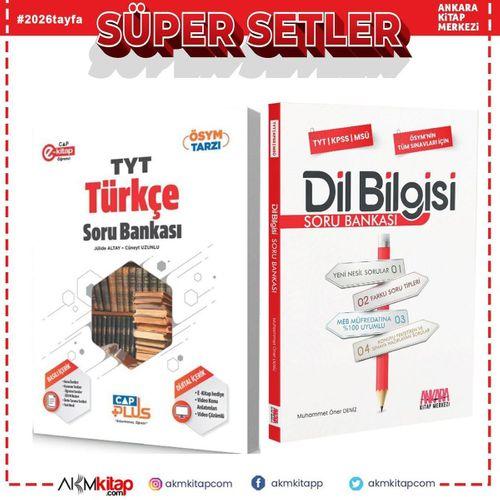 Çap Yayınları TYT Türkçe ve AKM Dil Bilgisi Soru Bankası Seti 2 Kitap