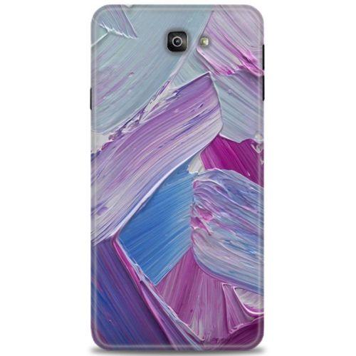 Samsung Galaxy J7 Prime Kılıf HD Baskılı Kılıf - Purple + Tam Ekran Koruyucu